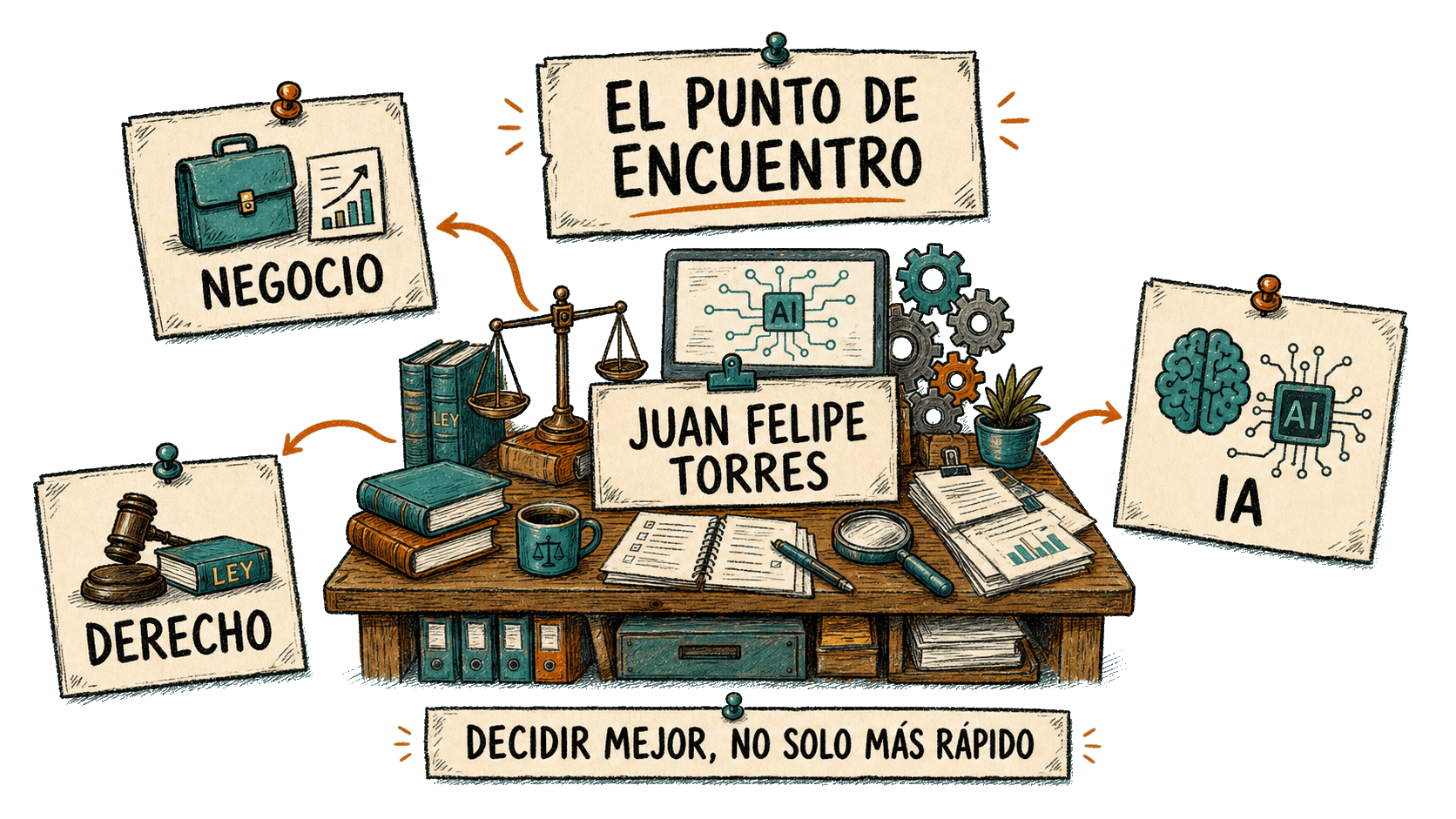 Doodle: derecho, negocio e inteligencia artificial convergen en la mesa de decisión de Juan Felipe Torres.